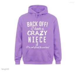 Men's Hoodies Sweatshirts Sleeve Women's Funny Aunt Uncle Oversized Hoodie Back Off i Have Crazy Niece Comfortable Hoods Ay4h