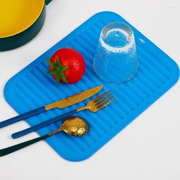 Table Mats Insulation Pad Kitchen Silica Gel Anti Scalding Storage Mat Dining Coffee Plate Rapid Drying Cocinas Accesorio