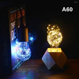 Floor Lamps LED Lamp Christmas Year Bedroom Decoration String Light Inside The Bulb E27 ST64 85-265V Apple Diamond Pentagram