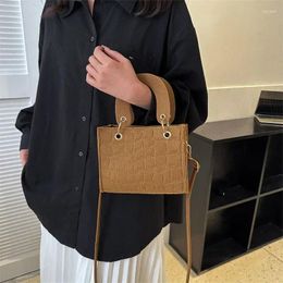 Evening Bags Stone Pattern Women's Handbag 2024 Trend Single Shoulder Crossbody Bag Fashion Casual Simple Small Square