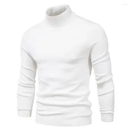 Men's Sweaters 6XL Autumn Mens White Pullover Sweater Y2k Fashion Casual Thick Turtleneck Wool Knitted Man Streetwear Knitwear Pull Homme