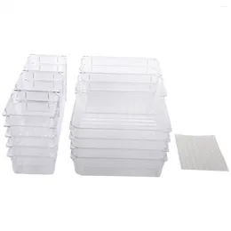 Bowls 18PCS Separate Drawers Organiser System Non- Drawer Transparent Insert Storage Box