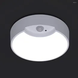 Ceiling Lights LED 400lm 6000k PIR Induction Motion Sensor Night Light Battery Powered Smart Automatic Human Body Sensing Lamp