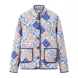 Women's Trench Coats Comfortable Oversized Cotton Jacket. Printed Kimono Round Neck Breasted Clothing.