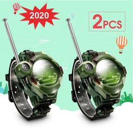 2Pcs 7 Functions Kids Children Toys Outdoor Games Girls Boys Watches Interphone Lights Mic 240113