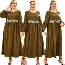 Ethnic Clothing Vintage Abaya Embroidery Long Dress Arab Muslim Women Maxi Robe Ramadan Islamic Vestido Middle East Moroccan Pakistan