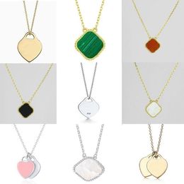 heart necklace pendant necklaces designer for women clover necklace fashion jewelry woman silver chain designer jewelrys Birthday Chris Rdjc