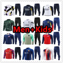 tuta Barcelona Real Madrid Atletico Madrid Valencia Spain Espana tracksuit 22 2023 2024 tuta calcio maglia jersey soccer jerseys football code：