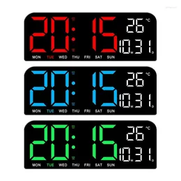 Table Clocks H55A LED Digit Clock Brightness Dimmable Countdown Humidity Temperature Hangable