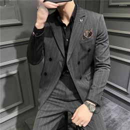 Men's Suits High-quality Fit Casual Business Plus Size Formal Groom Groomsmen Dresses Ensemble Costume Homme