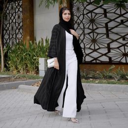 Ethnic Clothing Ramadan Clothes Vintage Cardigan Top Long Muslim Woman Tunic Coat Fashion Knitted Saudi Moroccan Caftan Luxury 2024 Jilbaab
