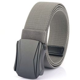 Wholesale Luxury Fashion Nylon Stretch Fabric Belt Male Mens Waist Belts Comfortable Outdoor Durable Elastic Woven Tactical Belt