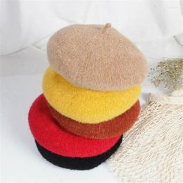 Hats Baby Kids Spring Autumn Winter Unisex Wool Berets Children Boys Girls Cap Painter Solid