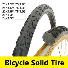 Bicycle solid tire 202426 inch x1501951 38 bicycle tires 26 mtb Anti Stab Riding MTB for road bike tyre 240113