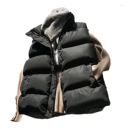 Women's Vests Winter Cotton Down Vest Women Loose Waistcoat Bodywarm Jacket Padded Sleeveless Female