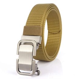 Wholesale Tactical Automatic Buckle Toothless Casual Breathable Belt Nylon Business Customizable belt