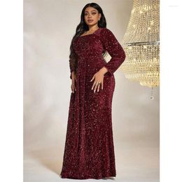 Ethnic Clothing Luxury Sequin Abaya Women Square Neck Evening Party Bodycon Long Maxi Dress Wedding Dinner Gown Vestidos Africa Dresses