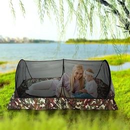 Tents and Shelters Camping Net Tent Folding Portable Mosquito Outdoor Mesh with Carry Bag for Bed Patio Travel Compact