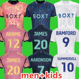 23 24 BAMFORD Llorente Leeds Unitedes soccer jerseys 2023 2024 third Adams Aaronson HARRISON Rodrigo JAMES Men Kids Home Away orange football shirt