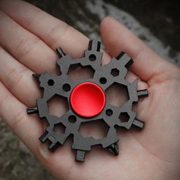 Metal EDC Fidget Spinner Snowflake Multitool Adult Toys For ADHD Anxiety Gadget Juguete Para Aliviar El 240113