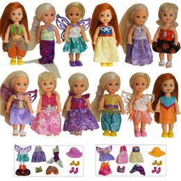 Wholesale Doll Apparel Accessories American Girl Clothes Suitable For Little Kelly Height 10-15cm Dress And Shoe Covers