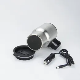 Water Bottles Electric Car Heating Cup Large Capacity Vacuum Stainless Steel Vehicle Heated Mug