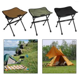 Camp Furniture Folding Camping Stool Collapsible Adults Compact Foldable Footstool Saddle Foot Hiking Beach Fishing Chair