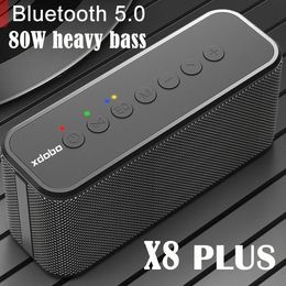 Speakers XDOBO X8 Plus Wireless Bluetooth Speaker Portable Sound Column Ultrahigh Power 80W Subwoofer For Mobile Phone Charging Boom Box