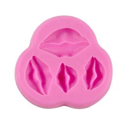 Sexy Lips Candy Chocolate Moulds 3D Kiss Collection Silicone Mould for Valentine's Day Cake Decoration Wedding Party Supplies