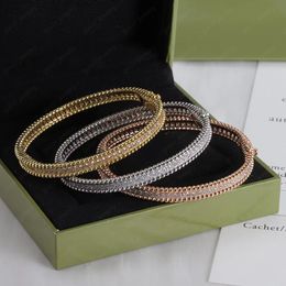 Gold hoop bracelet gift 2024 trend jewelry for men and women with the same couple bracelet bracelet designer for women