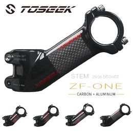 Toseek Carbon Stems 10172535 Degree MTB Handlebar Stem Power 318 Mm Ultralight Bicycle Bike Handle Table 240113