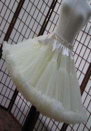 Plus Size Petticoats Double Layer Pettiskirts Bridesmaid Girls Crinoline Petticoats Bridal Over Skirt Colourful Underskirt Crinolin7370458