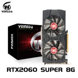 VEINEDA RTX2060Super 8GB Graphics Card GDDR6 256Bit PCI Express 30x16 1470MHz 2176units rtx2060super PC Gaming 8G Video 240113