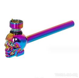 Smoking Pipes New Colourful Ghost Head Glass Pipe