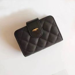 Designer Fashion wallet Organ ID Card Bag Leather Light luxury multi-layer card bag Solid Colour storage bag