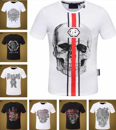 AAA Men-Women Designer Designer Hip-hop Skull Diamond T-Shirt Tiger Pleins Short-Sleeve Dollar Brand Tee Skulls Dollar Brown bear Brand O-Neck high Quality Skulls Paris