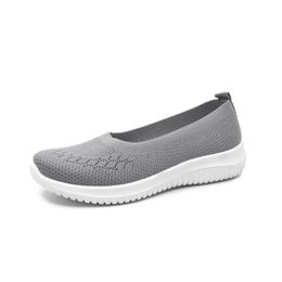 casual shoes women Breathable mesh Slip-On Trainers surface Low Tops Black pink red Grey size 36-42