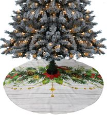 Christmas Decorations Pine Needles Leaves Tree Skirt Xmas For Home Supplies Round Skirts Base Cover