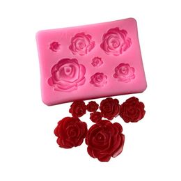 3D Rose Silicone Fondant Mould for Sugarcraft Wedding Cake Decorating Tools flower Resin Clay Gumpaste, silicon resin Mould 12225