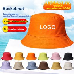 Designer Bucket Hats Custom Embroidery Printing Logo Women Men Children Kids Size All Color Available Summer Cap Beach Brim Sun Visor