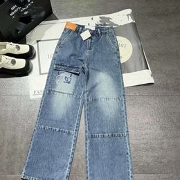 Женские джинсы дизайнерские брюки женская роскошная модная мода сплайсированная джинсовая брюки