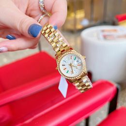 Fashion Luxury women's watch quartz movement 28mm sizes 904 stainless steel watch chain