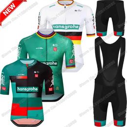 Cycling Jersey Hansgrohe Team Set Men World Champion Clothing Summer Road Bike Shirt Suit Bicycle Bib Shorts MTB 240113
