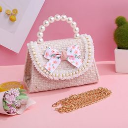 Kids Mini Handbags Tote Cute Bow Crossbody Bags for Baby Girls Coin Pouch Wallet Messenger Bag Toddler Purse Hand Bags 240113