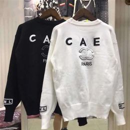 Women's Sweaters Designer Womens Brands Sweater Letters Pullover Men S Hoodie Long Sleeve Sweatshirt Embroidery Knitwear Winter Clothes 2023 Cc