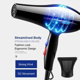 Hair Dryer 2200W Professional Powerful Hair Dryer Fast Heating And Cold Adjustment Ionic Air Blow Dryer with Air Collecting 240113