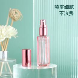 100pcs 10ml Mini Perfume Spray Bottles Glass Refillable Bottle Portable Travel Oils Liquid Cosmetic Container Perfume Atomizer