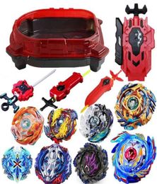 8pcs Top Launchers Beyblades GT Burst B73 B79 Arena Toys Bey Blade and Bayblade Bable Drain Fafnir metal Blayblade X05282866117