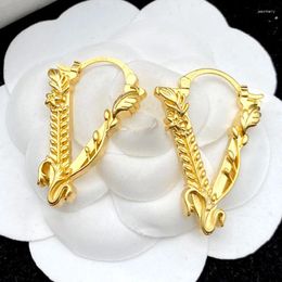 Dangle Earrings For Women Brand Dazzling Elegance Silver Round Disc Diamond Ethnic Style Gold Embellished Simple Fashion