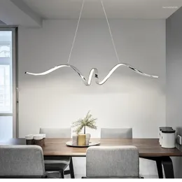 Pendant Lamps Modern Minimalist Led Lights Matte For Dining Living Room Kitchen Island Table Chandelier Indoor Lustre Luminaire